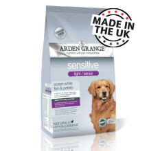 (12kg bag) Arden Grange Sensitive Senior/Light Grain-Free Ocean White Fish & Potato