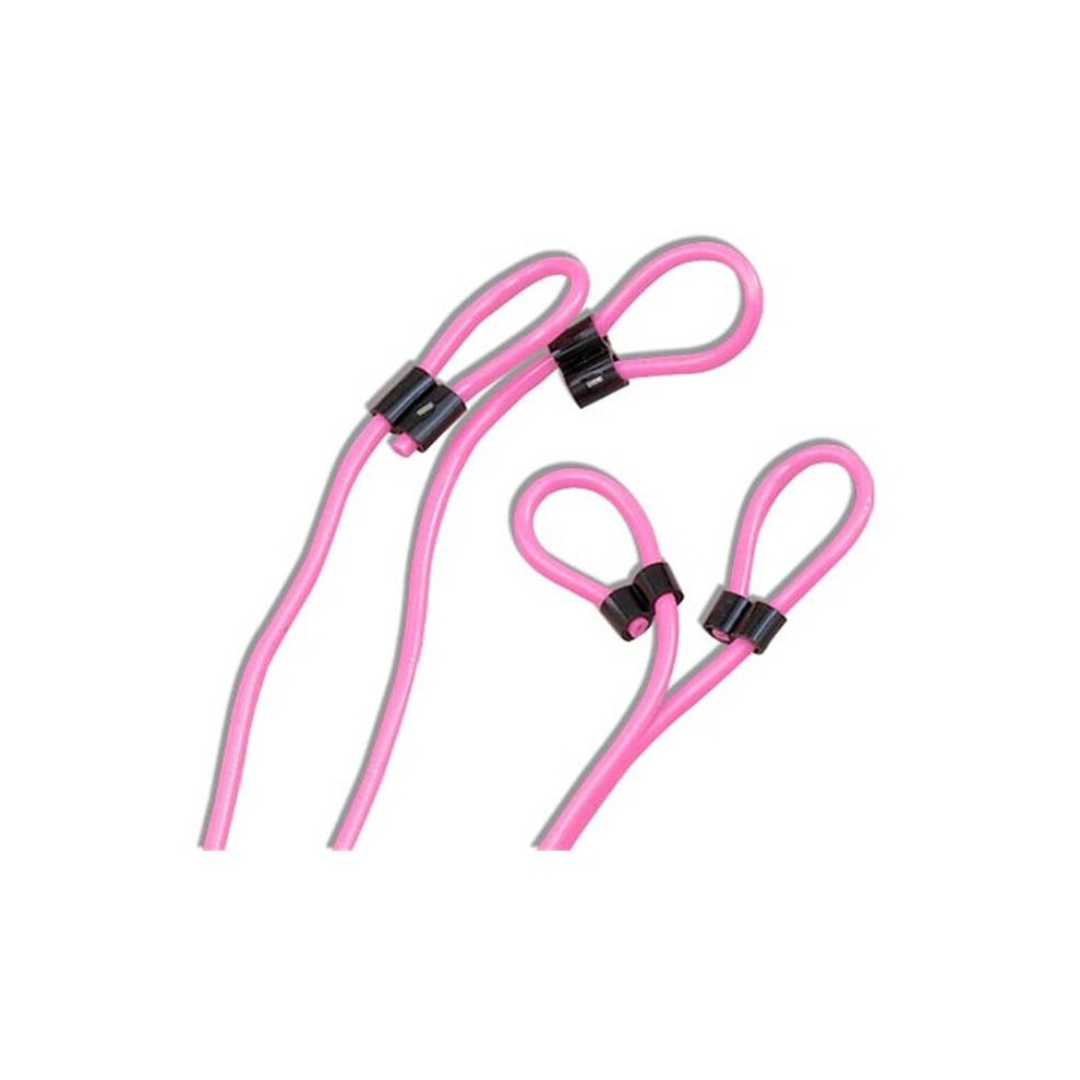 Champion Sports 9599 16 ft. Double Dutch Jump Ropes with Adjustable Loop Handles, Neon Pink