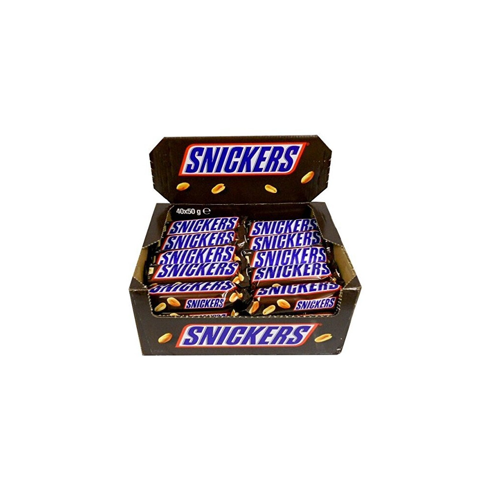 Snickers 40Pk Bars - 50G | Chocolate Bars