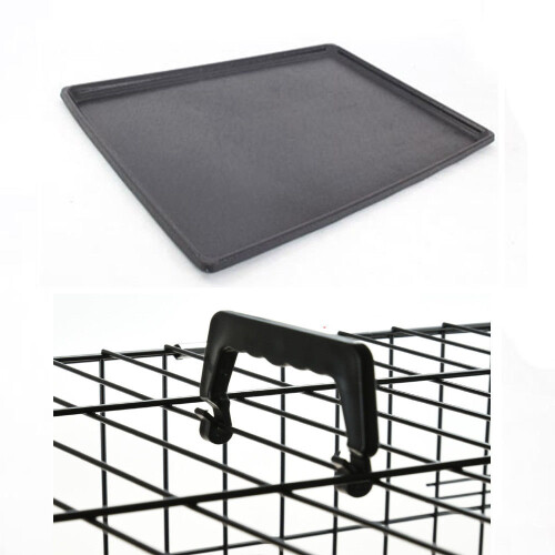 Dog Pet Training Transport crate Fold Flat cage Removable Tray Medium 2