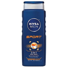 Nivea, Hommes, Gel Douche Sport, Mandarine & Poivre, 16,9 fl oz (500 ml)