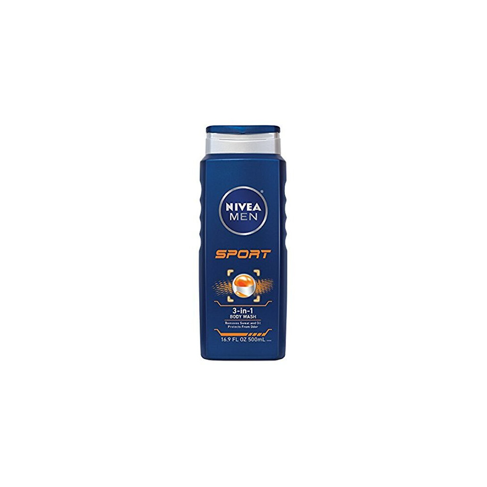 Nivea for Men Sport 3-in-1 Body Wash, 16.9 Fluid Ounce( )