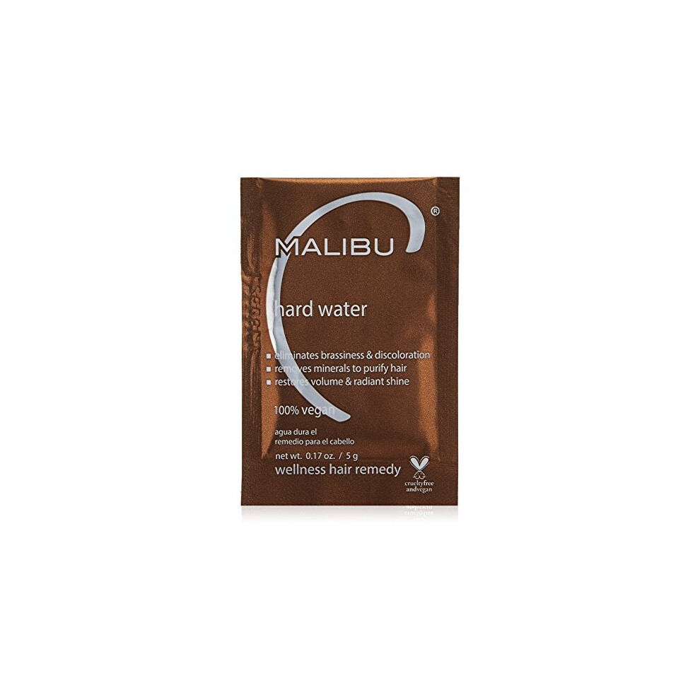 Malibu C Hard Water Wellness Hair Remedy 0.17 oz - Neutralizes Hard Water Minerals for Healthier Hair