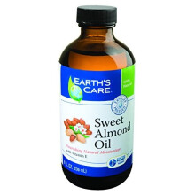 Earths Care Zoete Amandelolie - Geperste Amandelolie voor Huid en Haar 8 FL. OZ. (3 Flesjes)