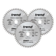 Trend CSB/PT165/3PK 165mm Saw Blade Triple Pack