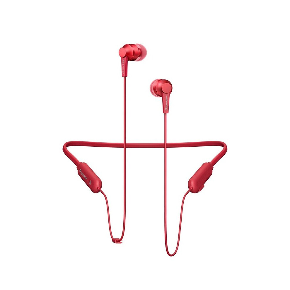 Pioneer Se-C7btr Bluetooth And Mic In-Ear Headphones Red