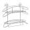 Stainless Steel Shower Caddy Bath Organizer Shelf Wire Basket Suction 1