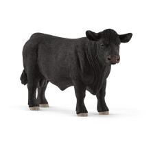 Schleich Farm World - Realistisches Spielzeug für Kinder ab 3 Jahren, Schwarzer Angus-Bull Figur für kreatives Spielen