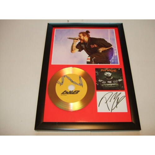 post malone signed disc