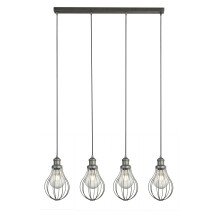 Searchlight Balloon Cage 4 Light Pendant Pewter