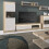 Modern Oak Coffee Table in Gloss white, shelf, Living Room 4