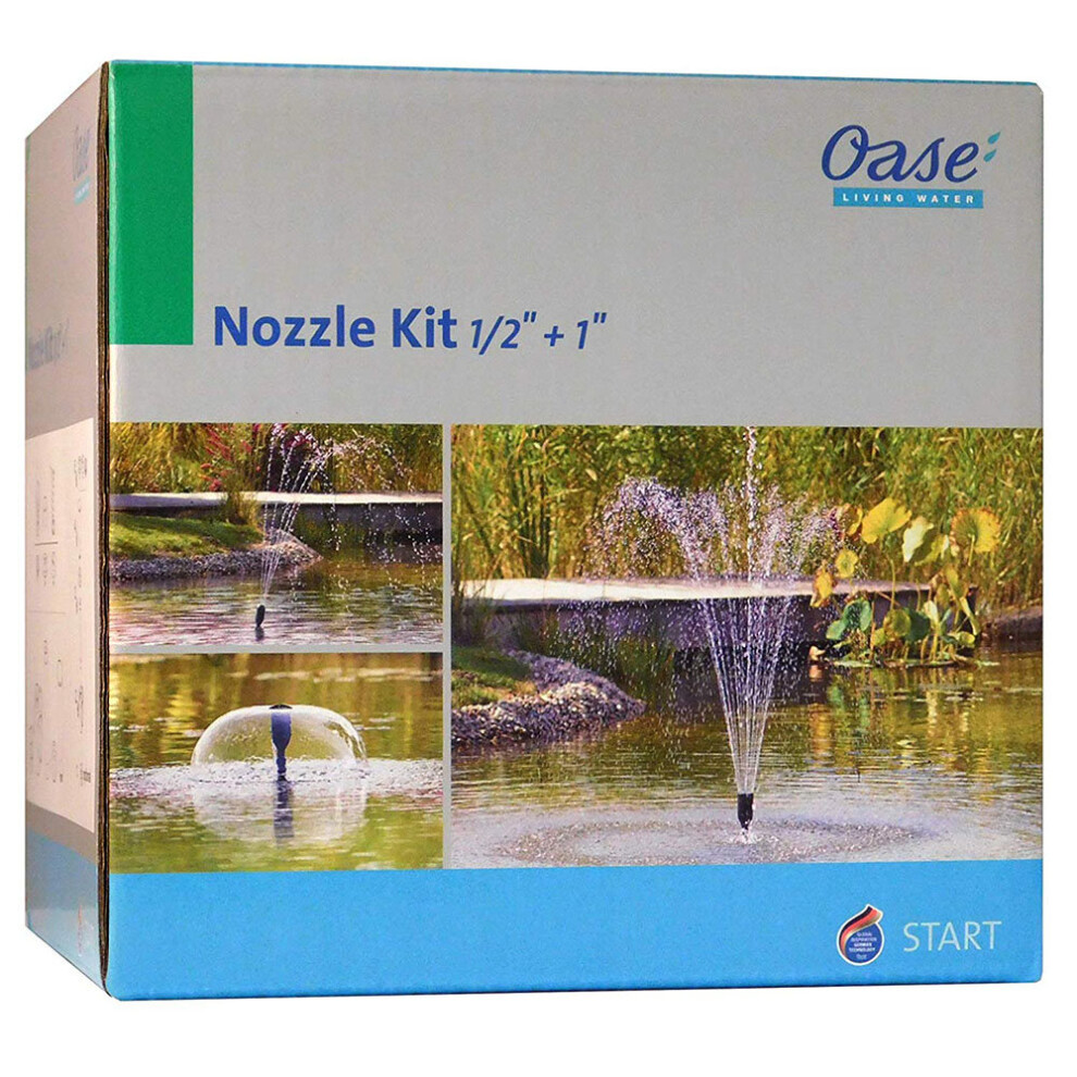 Oase Fountain Nozzle Kit With 1/2" & 1" Adaptors