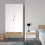 Oslo Wardrobe 2 Doors 2 Drawers in White and Oak 5