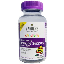 Zarbee's, Children's Elderberry Immune Support, Natural Berry Flavour