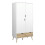 Oslo Wardrobe 2 Doors 2 Drawers in White and Oak 1