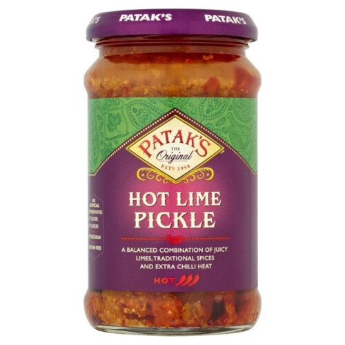 Patak's Hot Lime Pickle - 283g (pack of 2)