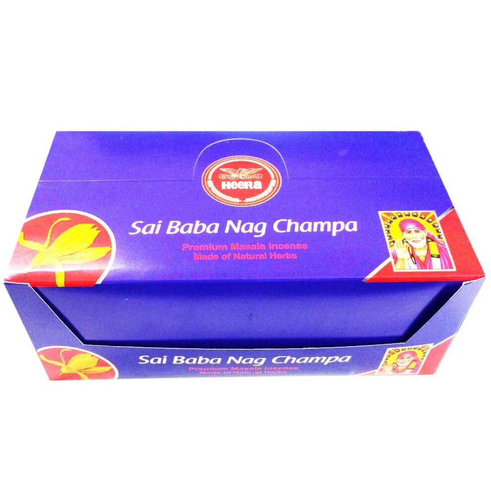 Heera - Sai Baba Nag Champa - 15g each (Pack of 12)-image-OPC-P58WMP2-NEW