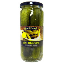Aleyna Mini Gherkins in Vinegar - 500g Each, Crisp Pickled Cucumbers for Sandwiches