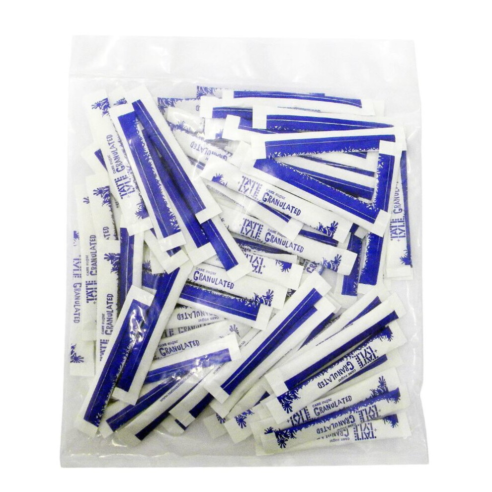 100 (approx) Tate & Lyle White Sugar Sticks - Individual Sticks