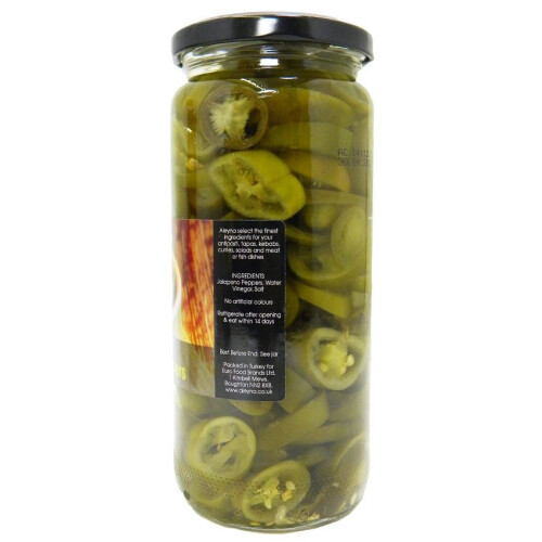 Aleyna - Sliced Green Jalapenos - 480g (Pack of 2)
