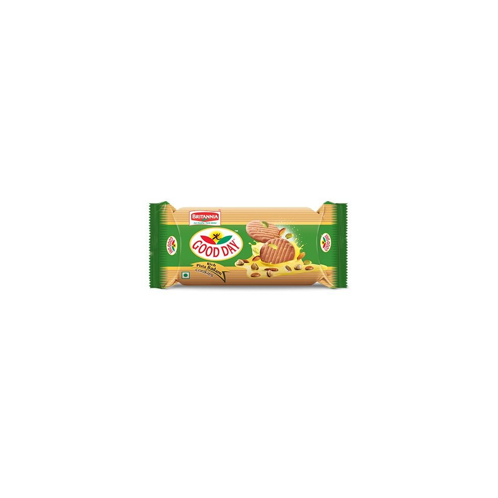 Britannia - Pistachio & Almond Flavoured Cookies - 90G (Pack Of 6)