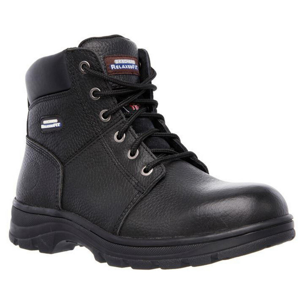 (6 UK, Black) Skechers Mens Workshire Safety Boots