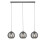 Searchlight Searchlight Pendant 3 Light Bar Chrome With Smoke Glass 1