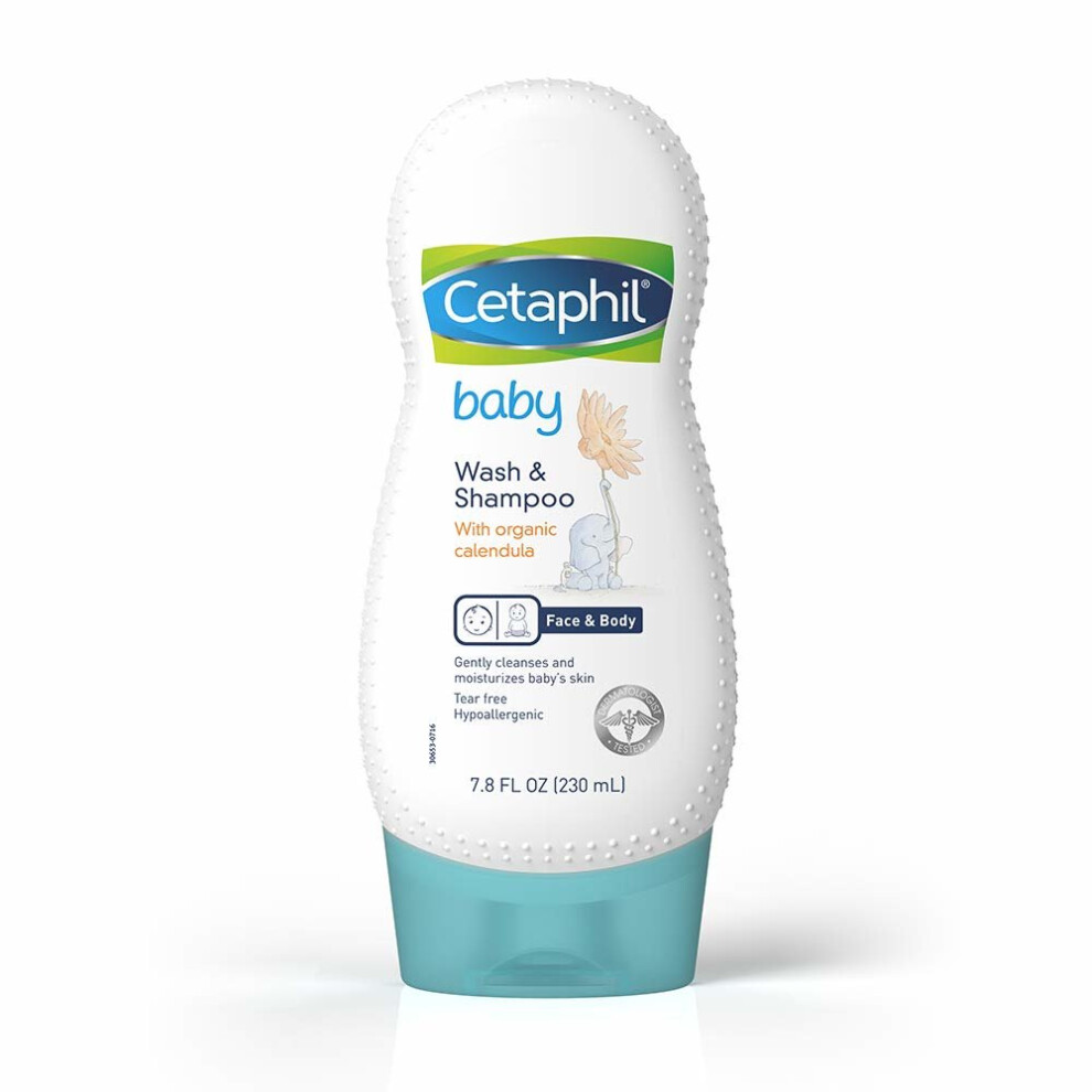 Cetaphil, Baby, Wash & Shampoo with Organic Calendula, 230ml