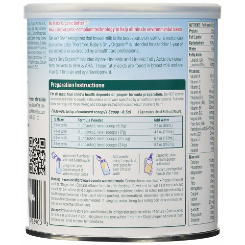 Nature's One, Baby's Only Organic, Toddler Formula, Dairy, 360g 1