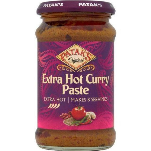 Patak's Hot Curry Paste - 283g (pack of 2)