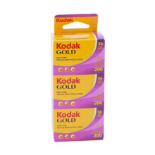 Kodak GOLD 200 farvefilm 135-36 trepakke: 3 x 36-eksponeringruller til levende farveudskrifter