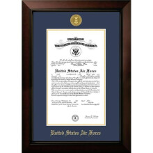 Campus Images AFCLG00111x14 11 x 14 in. Patriot Frames Air Force Certificate Legacy Black Cherry Frame with Gold Medallion