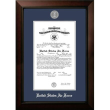 Campus Images AFCLG0028.5x11 8.5 x 11 in. Patriot Frames Air Force Certificate Legacy Black Cherry Frame with Silver Medallion