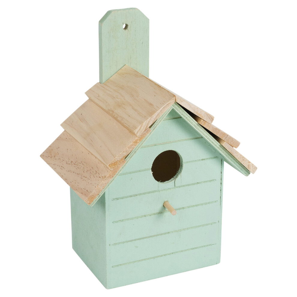 (Teal) Wooden Nesting Boxes Nest Box Birdhouse Small Bird