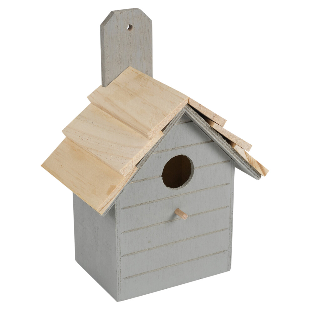 (Grey) Wooden Nesting Boxes Nest Box Birdhouse Small Bird