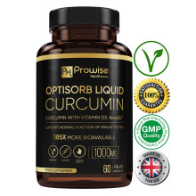Liquid Curcumin with Vitamin D - 60 Capsules