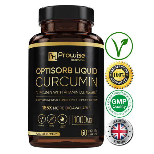 Liquid Curcumin with Vitamin D - 60 Capsules