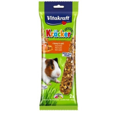 (One Size, Honey & Spelt) Vitakraft Guinea Pig Kracker Treat (Pack Of 5)