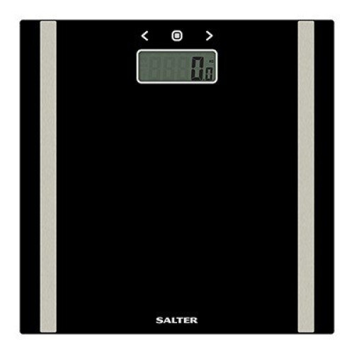 Salter Ultra Slim Black Glass Electronic Analyser Bathroom Scales 9157