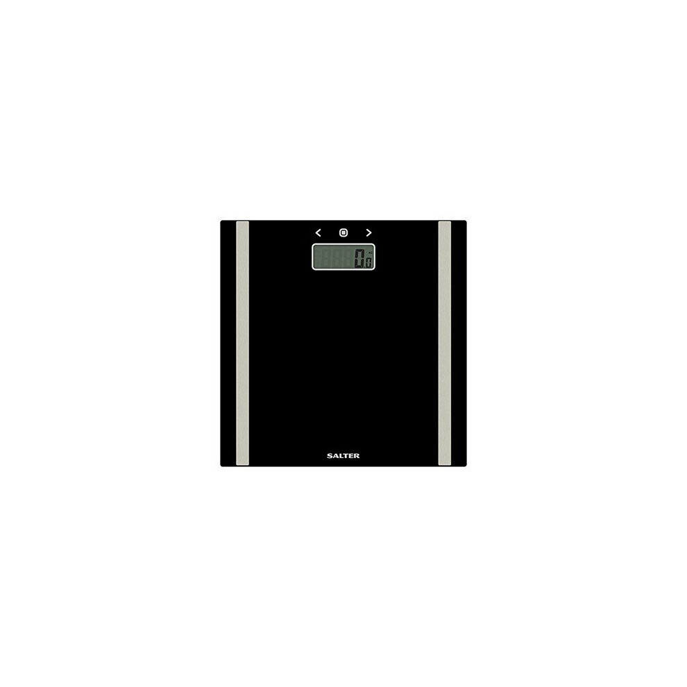 Salter Ultra Slim Black Glass Electronic Analyser Bathroom Scales 9157