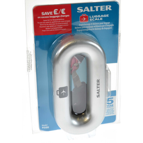 Salter Digital Silver Luggage Scales Lightweight Battery Operated on OnBuy
