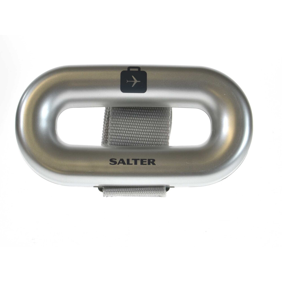 Salter Digital Luggage Scales Lightweight Battery Operated Silver