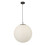Searchlight Searchlight Atom 1 Light Pendant Dia 30Cm Black Opal Glass 1