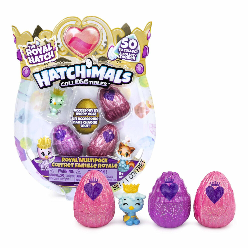 Spin Master Hatchimals Colleggtibles Royal Multipack With 4 Hatchimals & Accessories