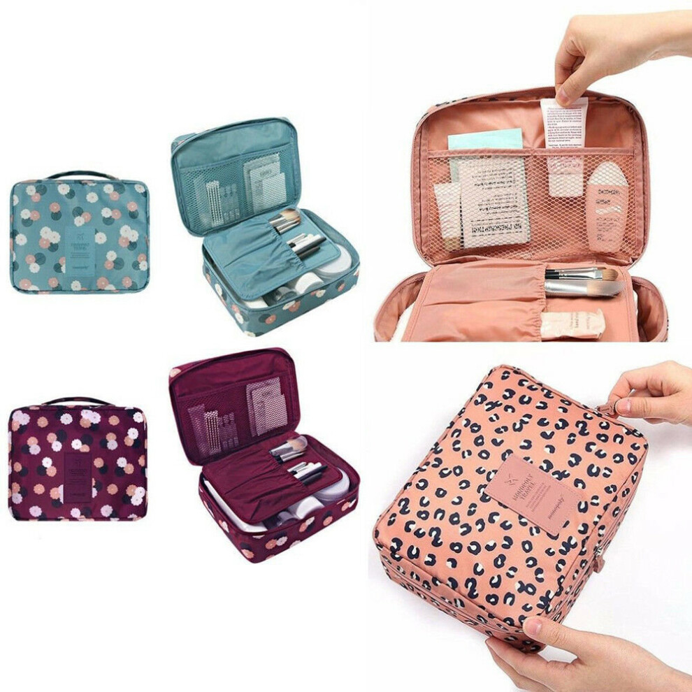 ( Pink Leopard) Multi-function Travel Bag Water-proof Oxford