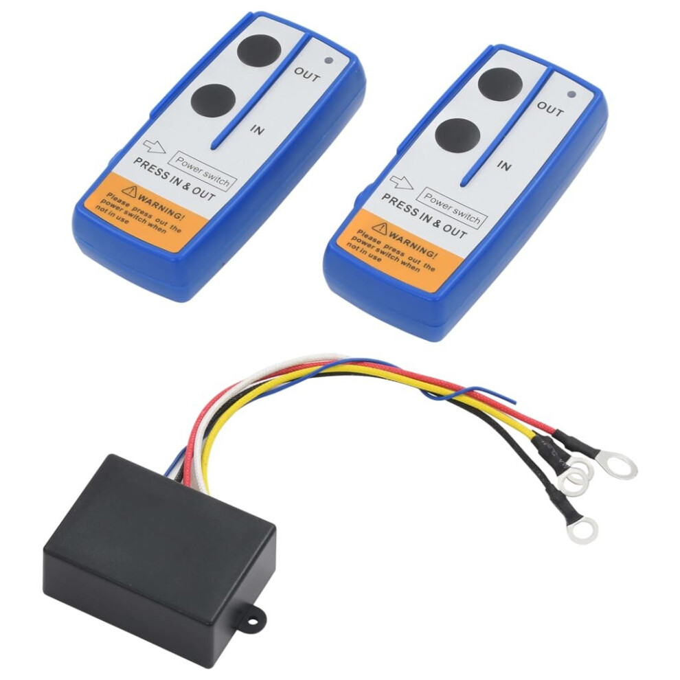 Vidaxl 2X Wireless Remote Controls For Winch With Receiver Car Crawler Part 8718475726197