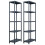 VidaXL vidaXL 2x Storage Shelf Racks Black 60x30x180cm Plastic Display Organiser Unit 1