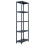 VidaXL vidaXL 2x Storage Shelf Racks Black 60x30x180cm Plastic Display Organiser Unit 2
