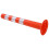 VidaXL vidaXL 2x Traffic Control Bollards  Plastic 75cm Road Parking Barrier Posts 3
