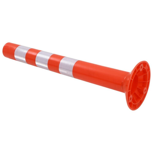 VidaXL vidaXL 2x Traffic Control Bollards  Plastic 75cm Road Parking Barrier Posts 2